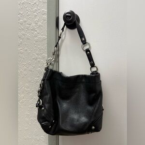 Black Leather Shoulder Bag
